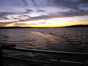 Patoka Voyager tour boat on Patoka Lake